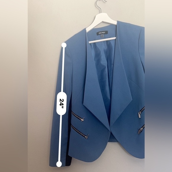 Vintage Nine West Women's Draped Open Zip Pocket x 4 Vintage - Picture 7 of 8